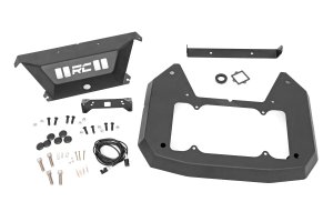 Jeep Wrangler JL Spare Tire Carrier Delete Kit - Rear - Rough Country - Rough Country - Black - '21-'24